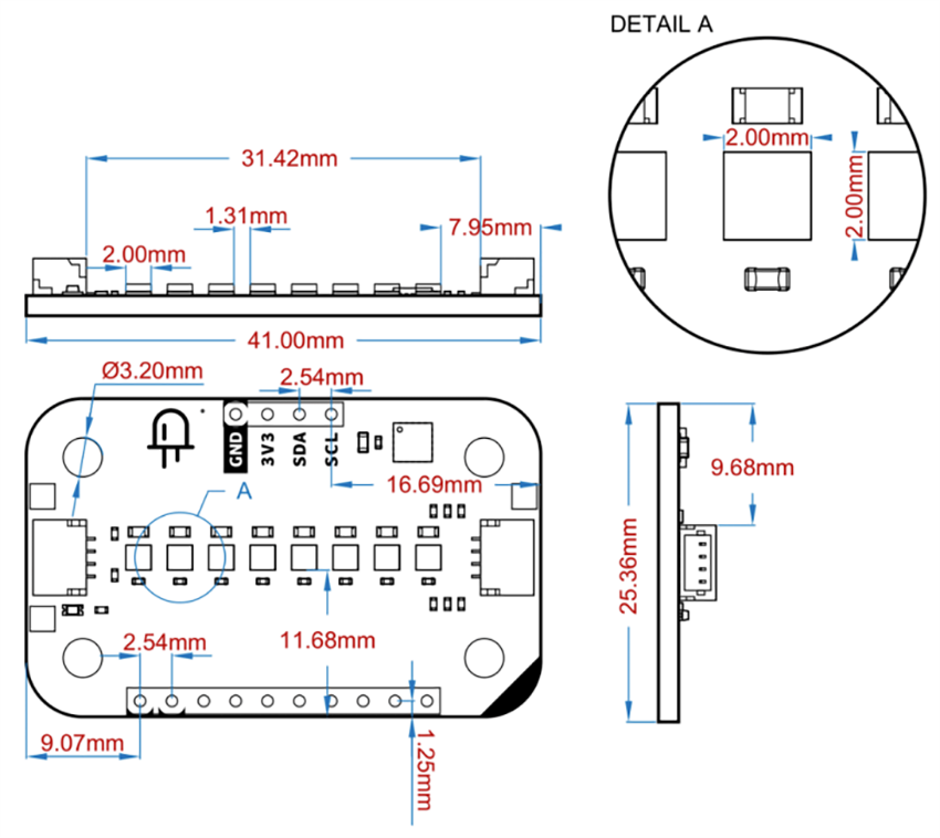 Mechanical Drawing - Arduino Modulino® Pixels